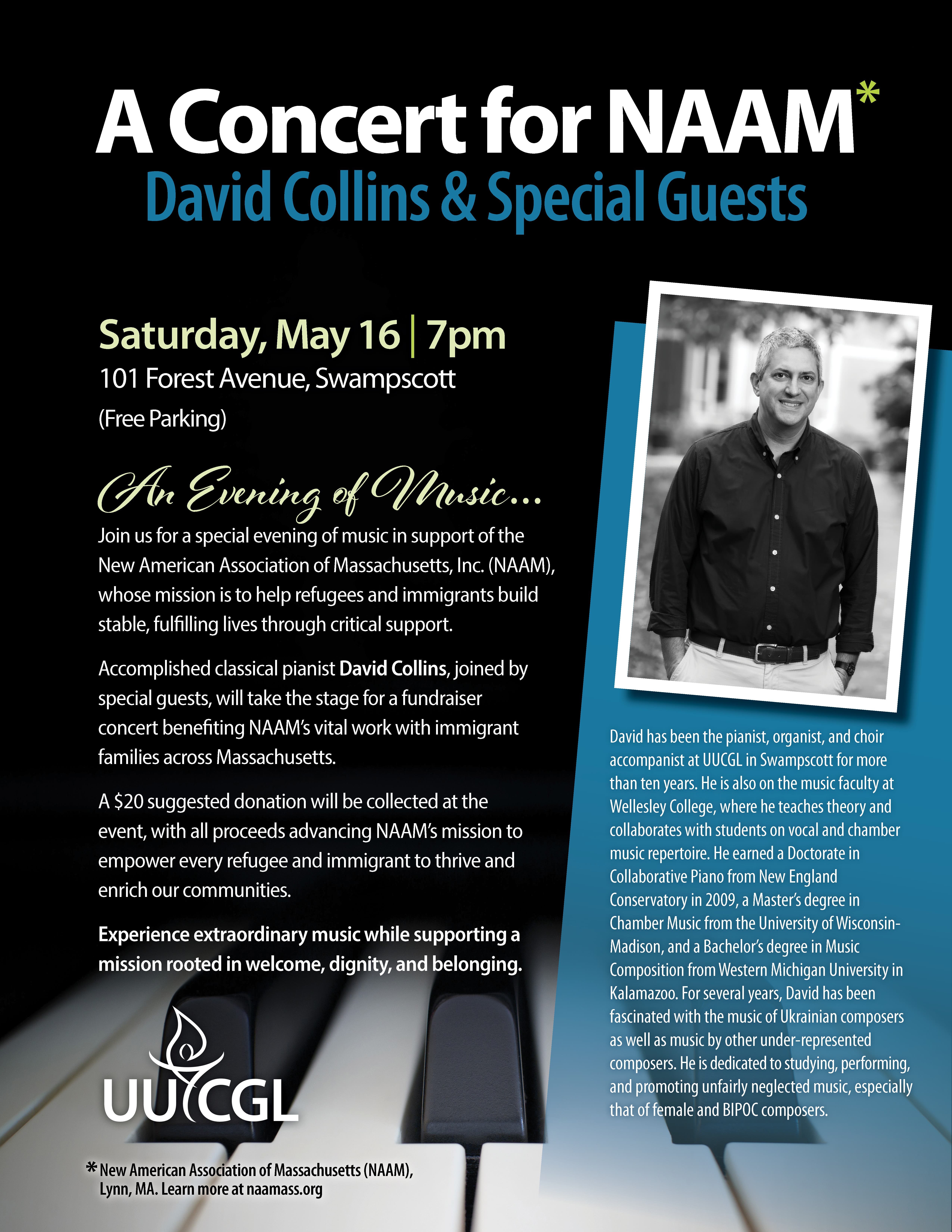 A Concert for NAAM — David Collins & Special Guests