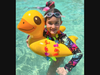 Tim's granddaughter Maya getting ready for the Ducky Dash