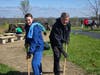 Terry and Billy hard at work on the path