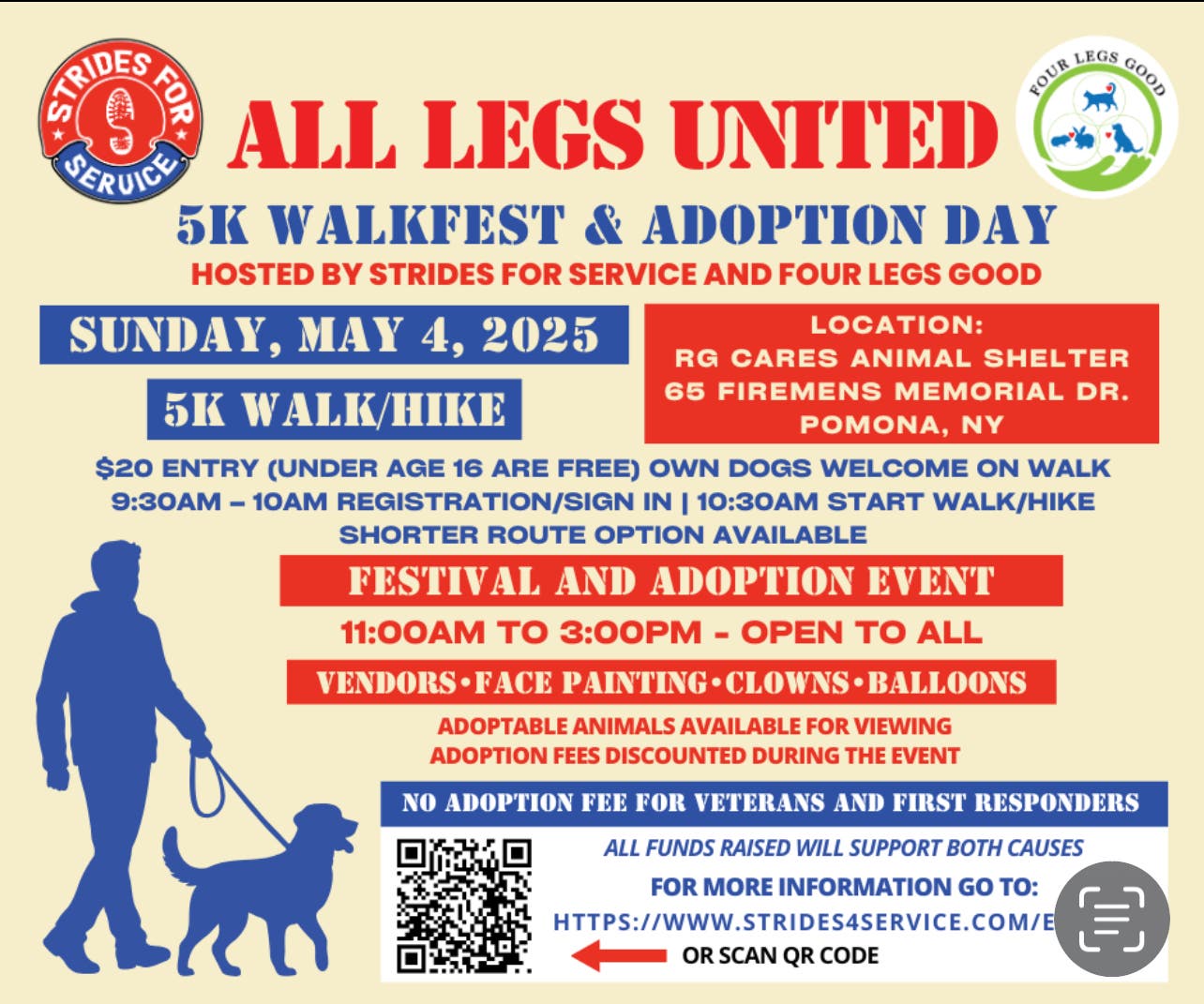 ALL LEGS UNITED  5K Walk Festival 