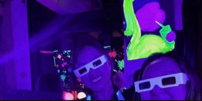 Neon Paint & Sip Experience