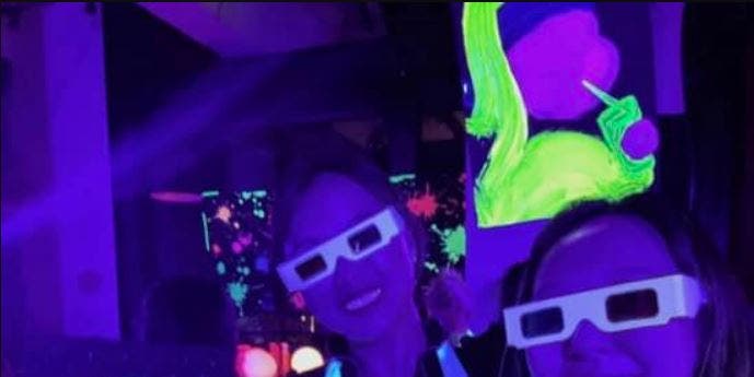 Neon Paint & Sip Experience