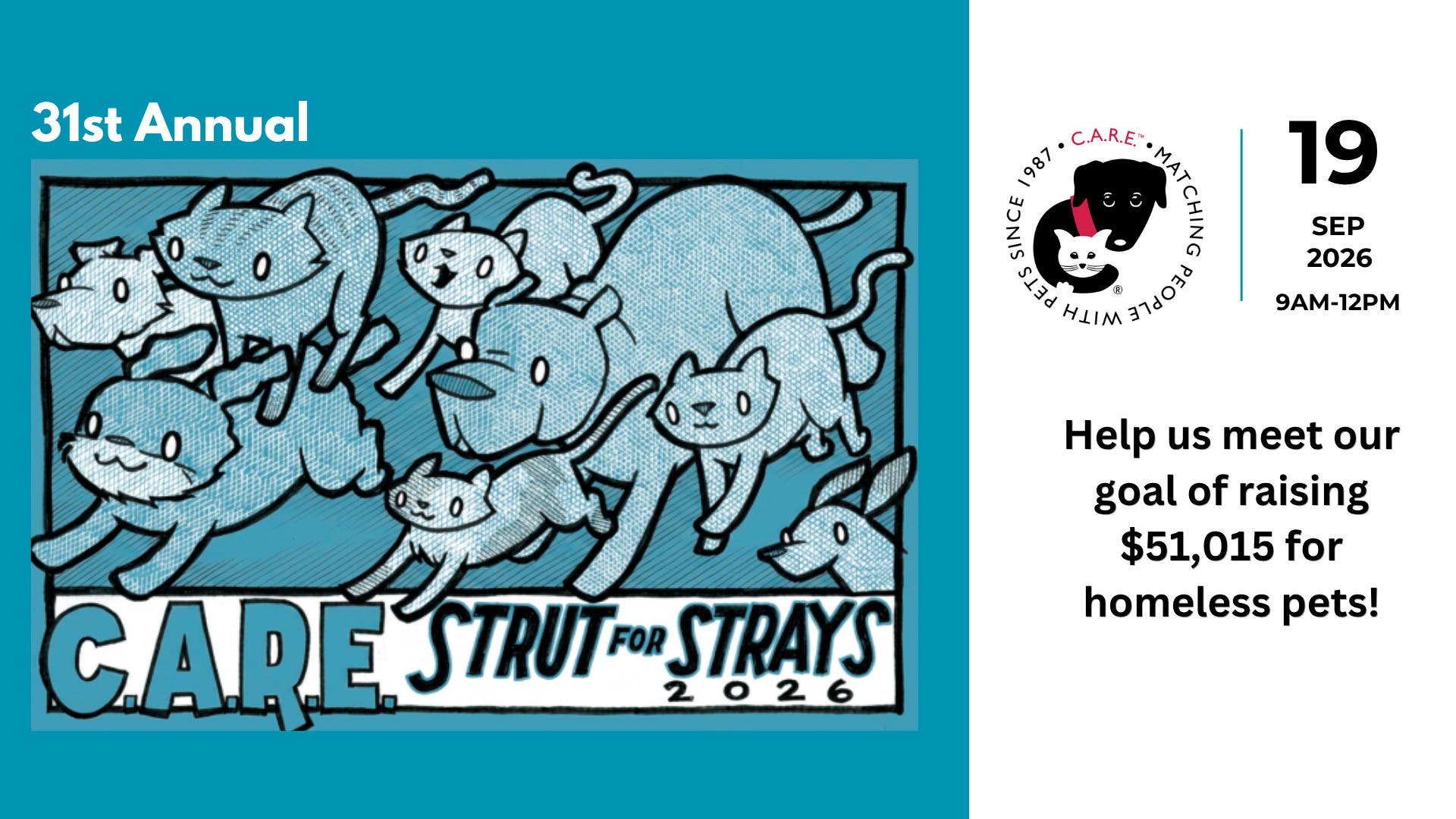 31st Annual Care Strut For Strays 2026