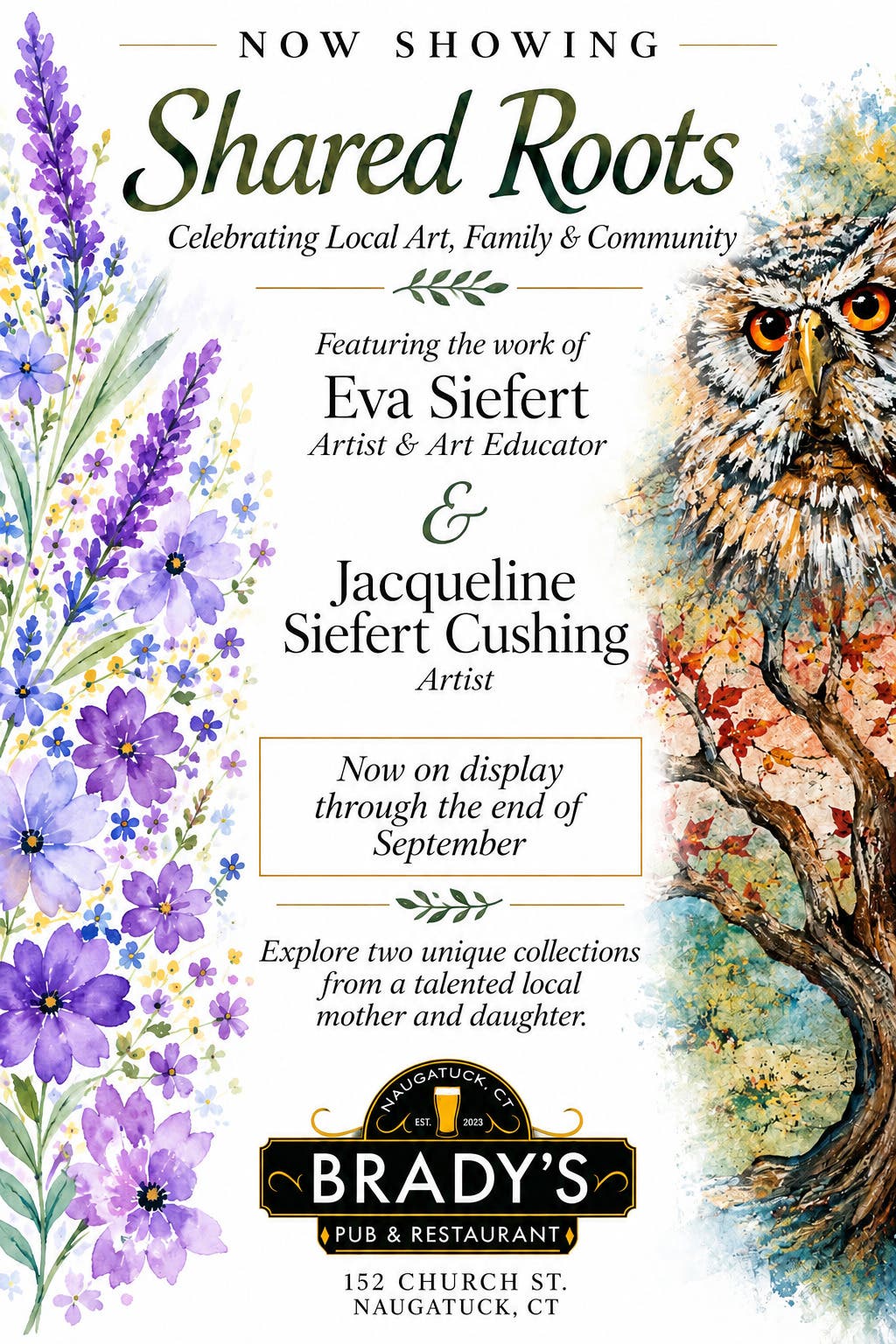 Local Art Exhibit - Eva Siefert & Jacqueline Siefert Cushing - Shared Roots