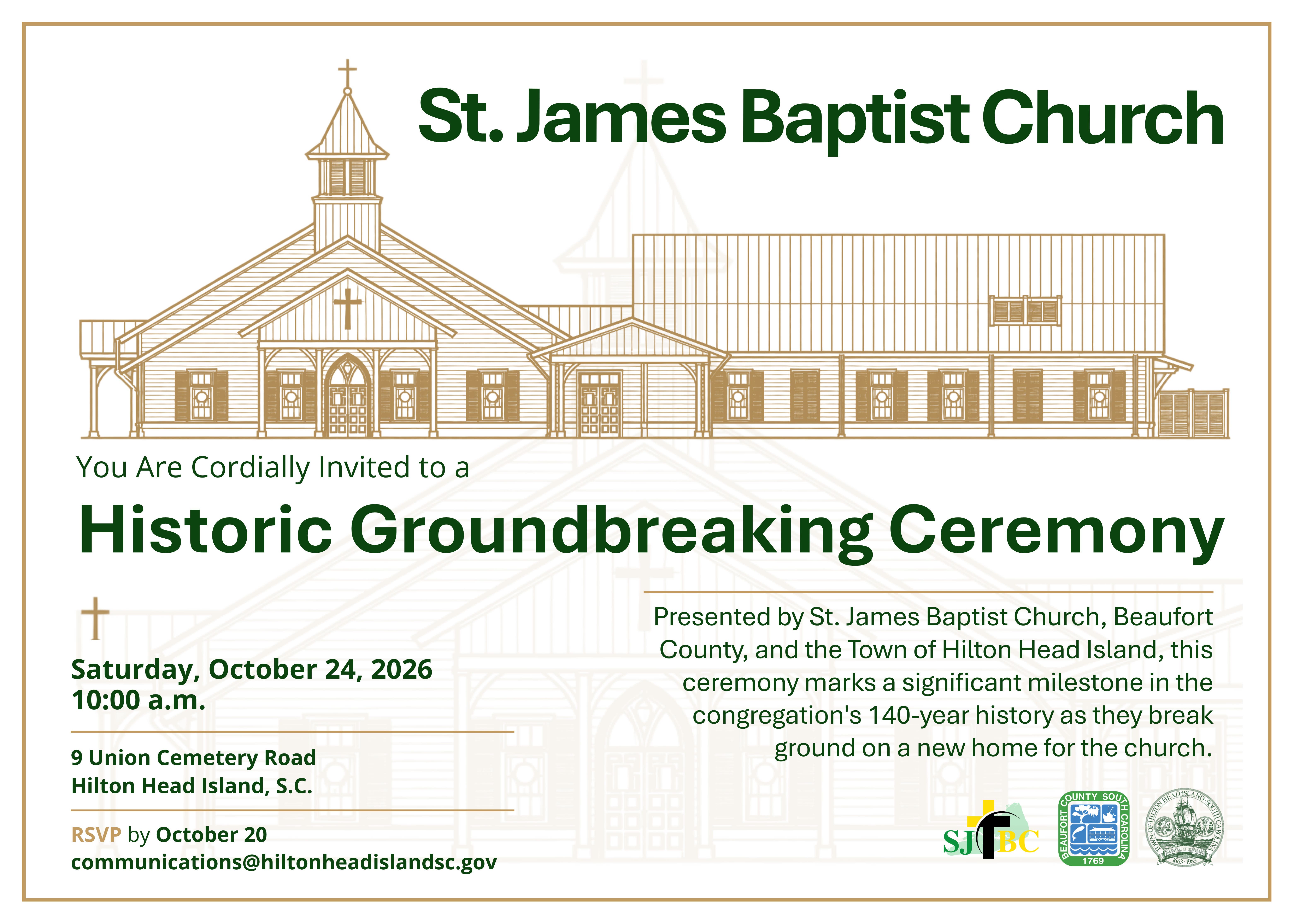 St. James Baptist Church Groundbreaking Ceremony