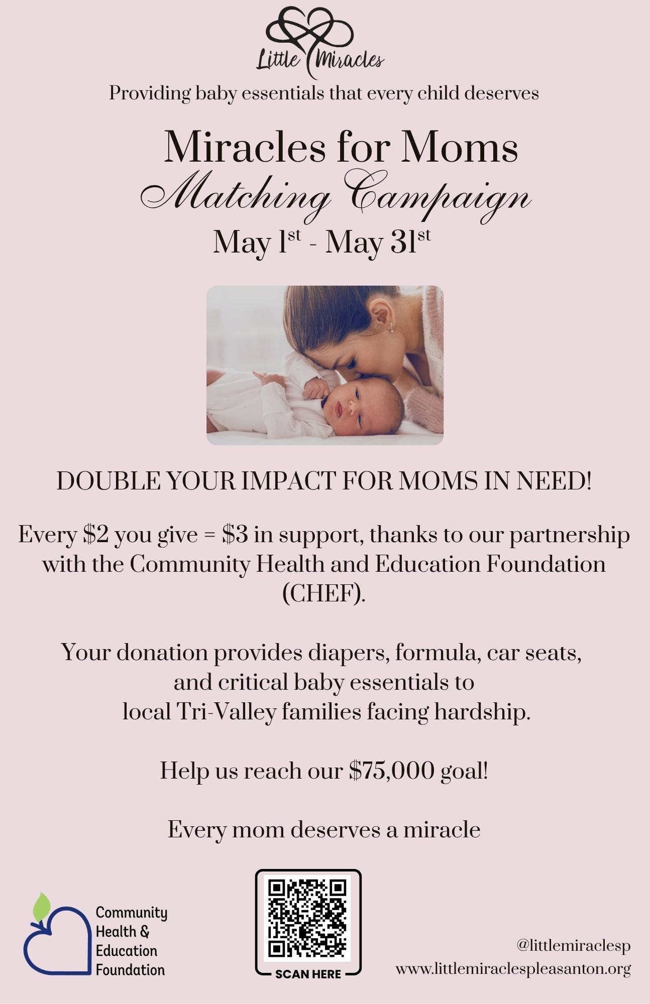 Miracles For Moms Matching Campaign