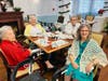 Residents enjoy socializing during one of Lake Forest Park's Happy Hour events, which feature live entertainment and refreshments in both of Lake Forest Park Senior Living’s Assisted and Independent Living communities.