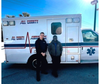 All County Ambulance Service personnel proudly represent emergency medical services at the celebration.