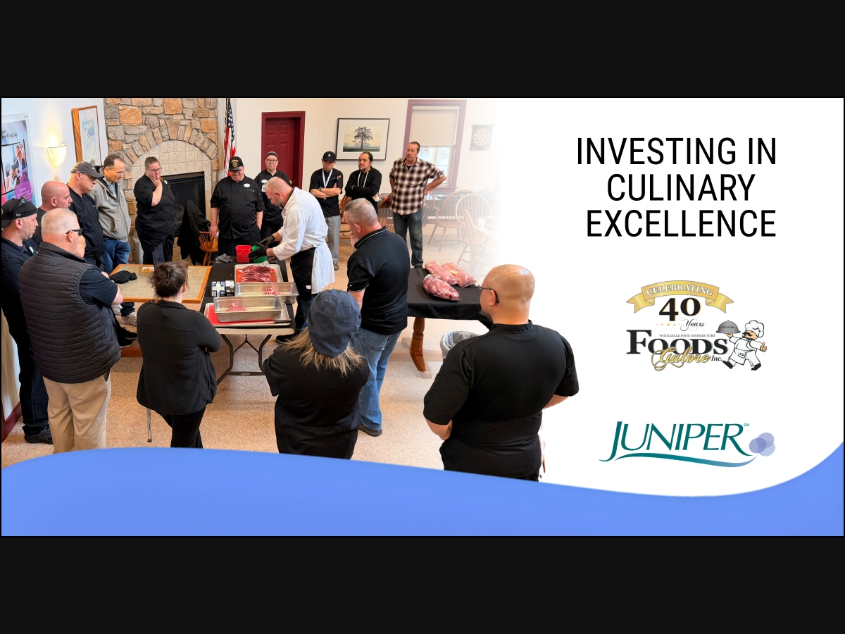 Bringing together dining directors from multiple Juniper locations, the training fostered collaboration, skill-sharing, and the continued professional development of culinary teams across the organization.