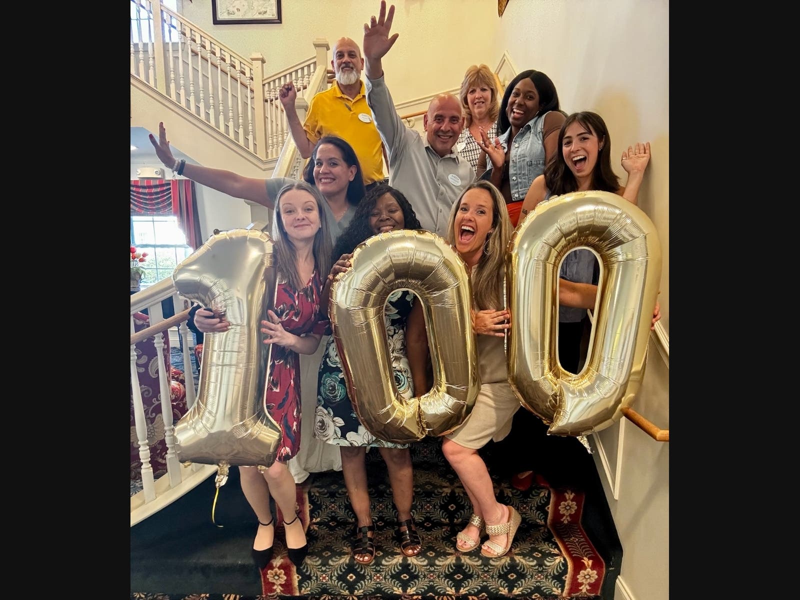 The team at Juniper Village at Chatham celebrates reaching 100% occupancy, a milestone made possible by the community’s residents and dedicated team members.