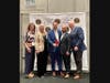 Allegiance Retail Services team with award recipient: Donna Zambo, VP, Chief Marketing Officer, ARS; Mrs. Mahmoud Widdi;  Mahmoud “Frank” Widdi; Samer Rahman, Chief Merchandising Officer, ARS; Joseph Fantozzi, President, Chief Operating Officer, ARS