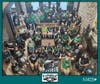Residents demonstrate their Philadelphia Eagles team spirit as the community gears up with excitement for the Super Bowl, proudly representing their connection to the Philly sports community.