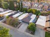 Drone Photo Of Trophy Drive Eichler Enclave in Mountain View