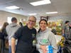 Fulfill Board Member Rabbi Aaron Schonbrun and Board Chair Susan Kyrillos joined volunteers in Fulfill’s sort room for MLK Day of Service, supporting Fulfill’s operations.