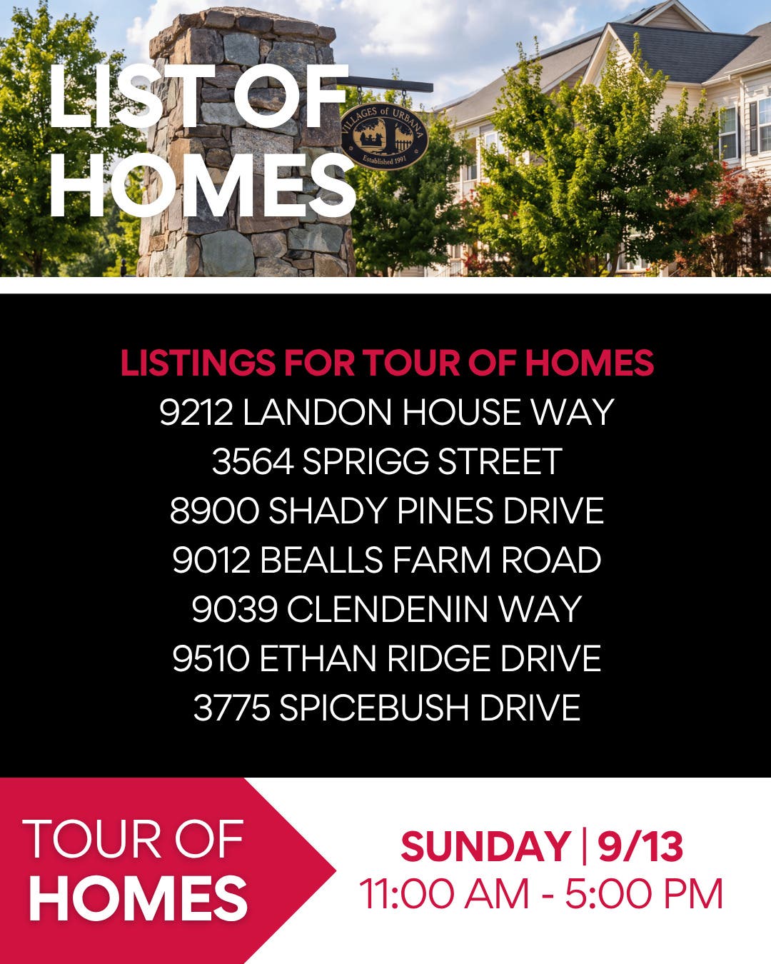 Villages of Urbana Tour of Homes | Frederick, MD