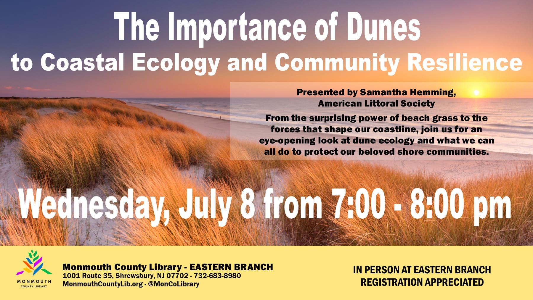 The Importance of Dunes to Coastal Ecology and Community Resilience
