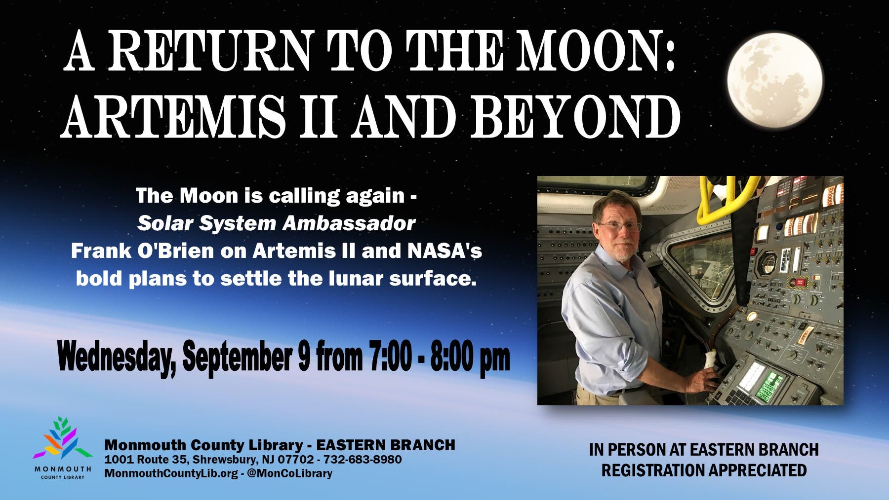 A Return to the Moon: Artemis II and Beyond In-Person