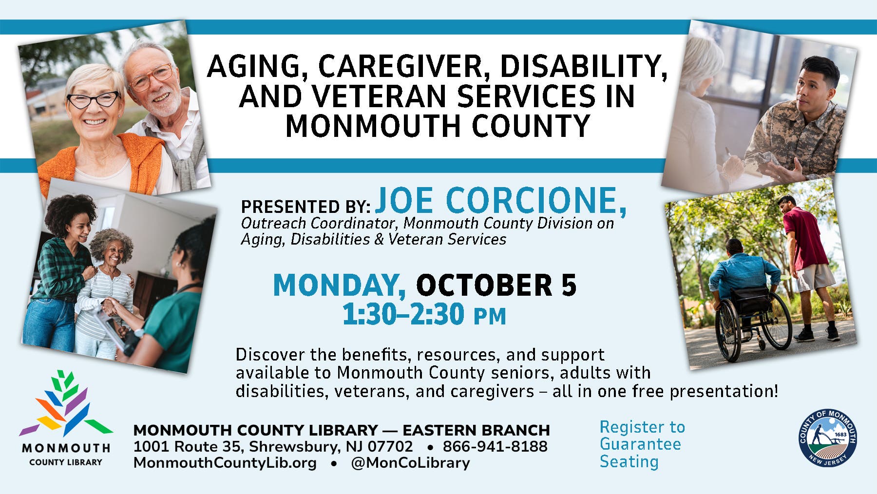 Aging, Caregiver, Disability & Veteran Services in Monmouth County
