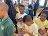 "Roseville United Airlines" travelers marvel at the passport stamps they've received at such far-off locales as Panama and Ecuador.