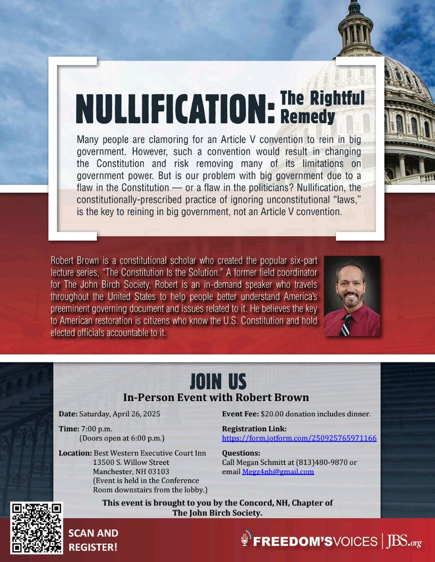 Nullification: The Right Remedy