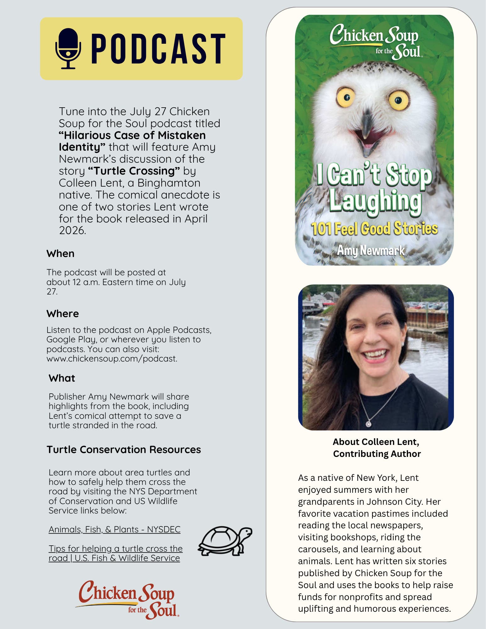 Binghamton Native to Be Featured in Chicken Soup for the Soul Podcast