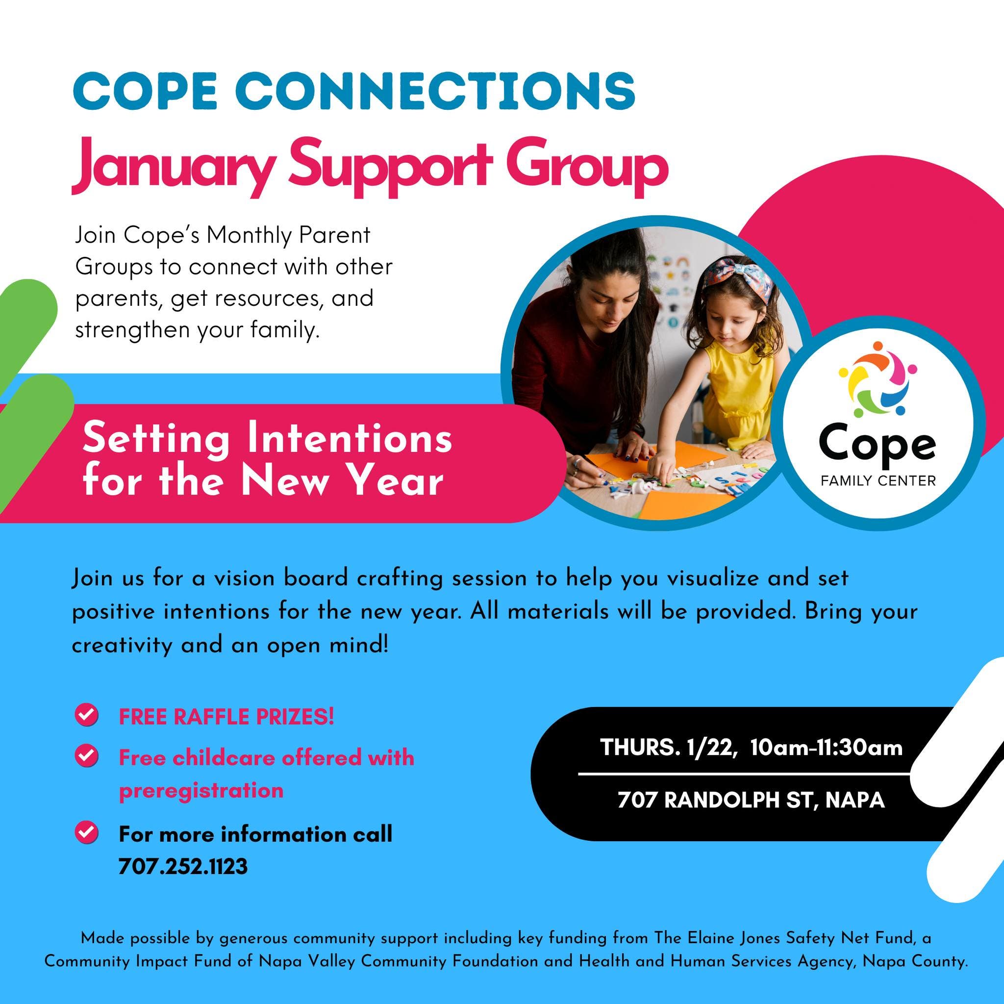 Cope's January Parent Support Group: Setting Intentions for the New Year
