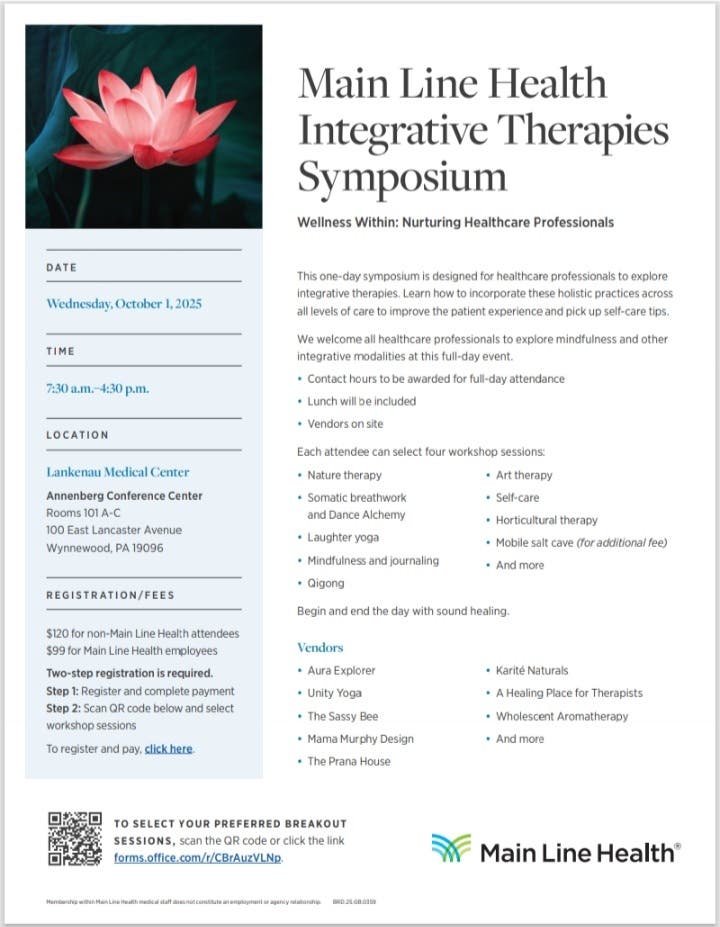 Main Line Health Integrative Therapies Symposium 