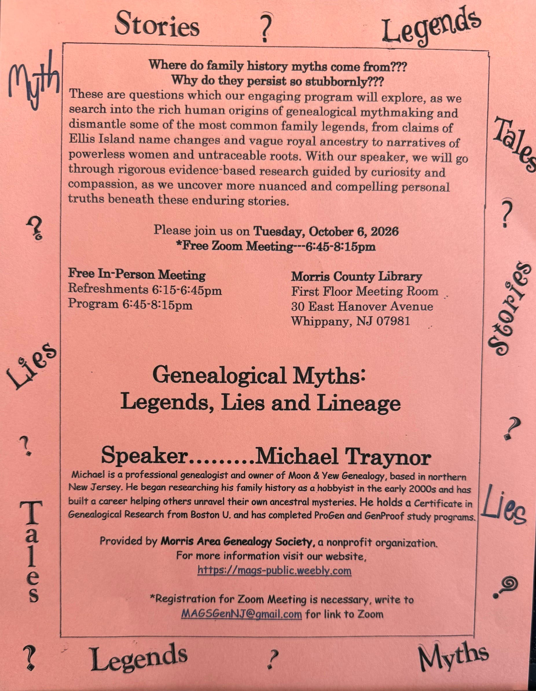 Genealogy Meeting