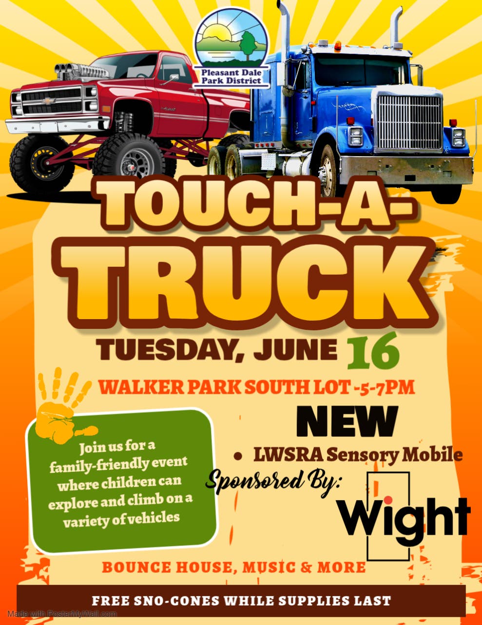 Pleasant Dale Park District Touch-a-Truck