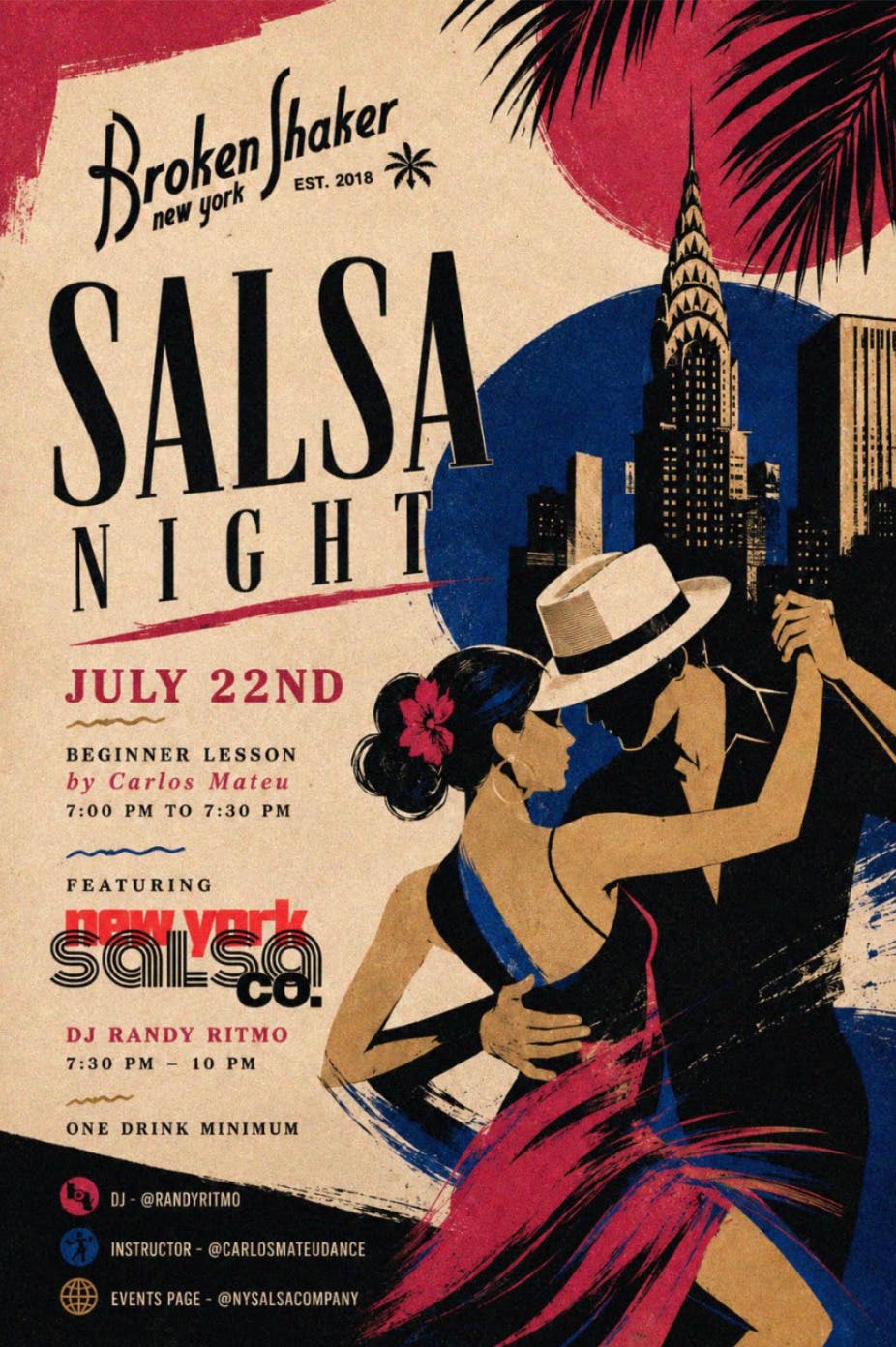 Salsa Night at Broken Shaker New York