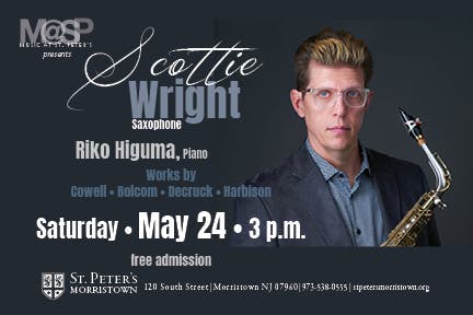Music at St. Peter's presents Scottie Wright, saxophone