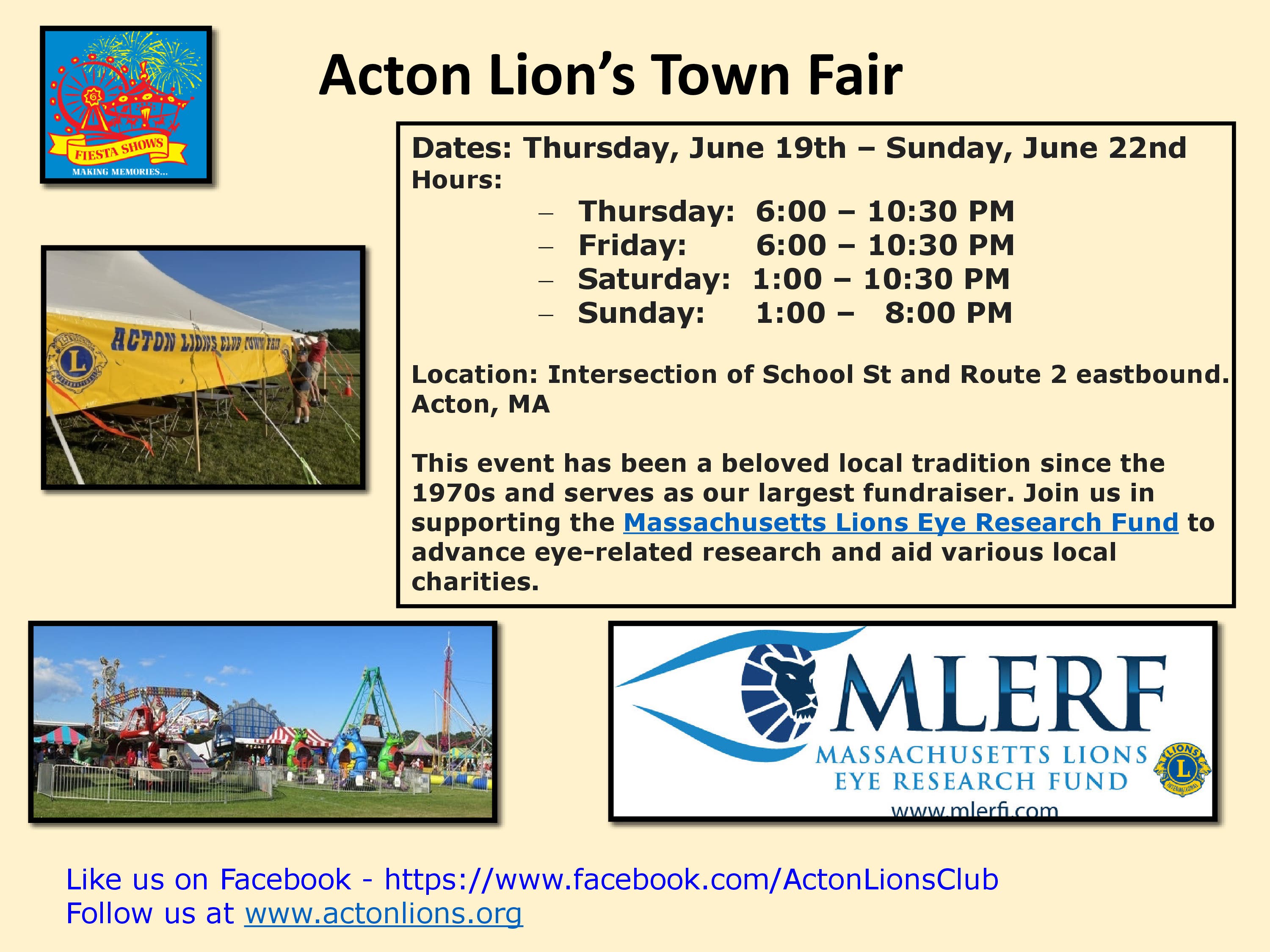 Acton Lion’s Club Town Fair