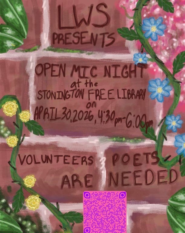 Live Writers Society presents Open Mic Night at SFL