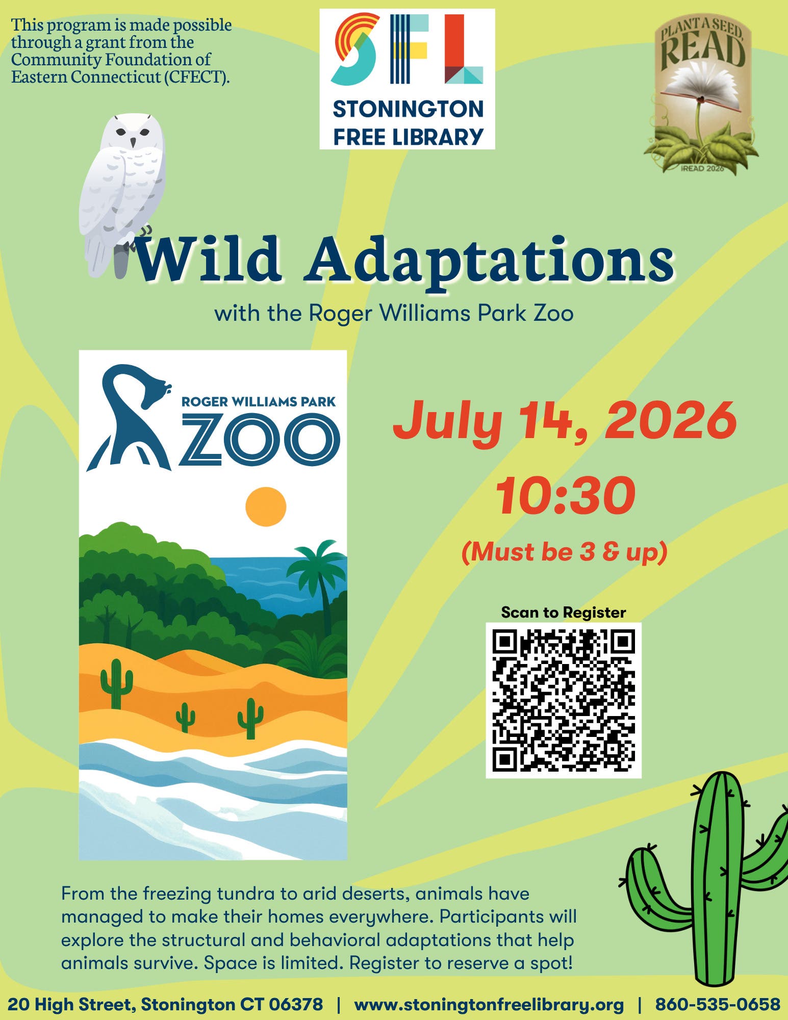 Wild Adaptations with the Roger Williams Park Zoo