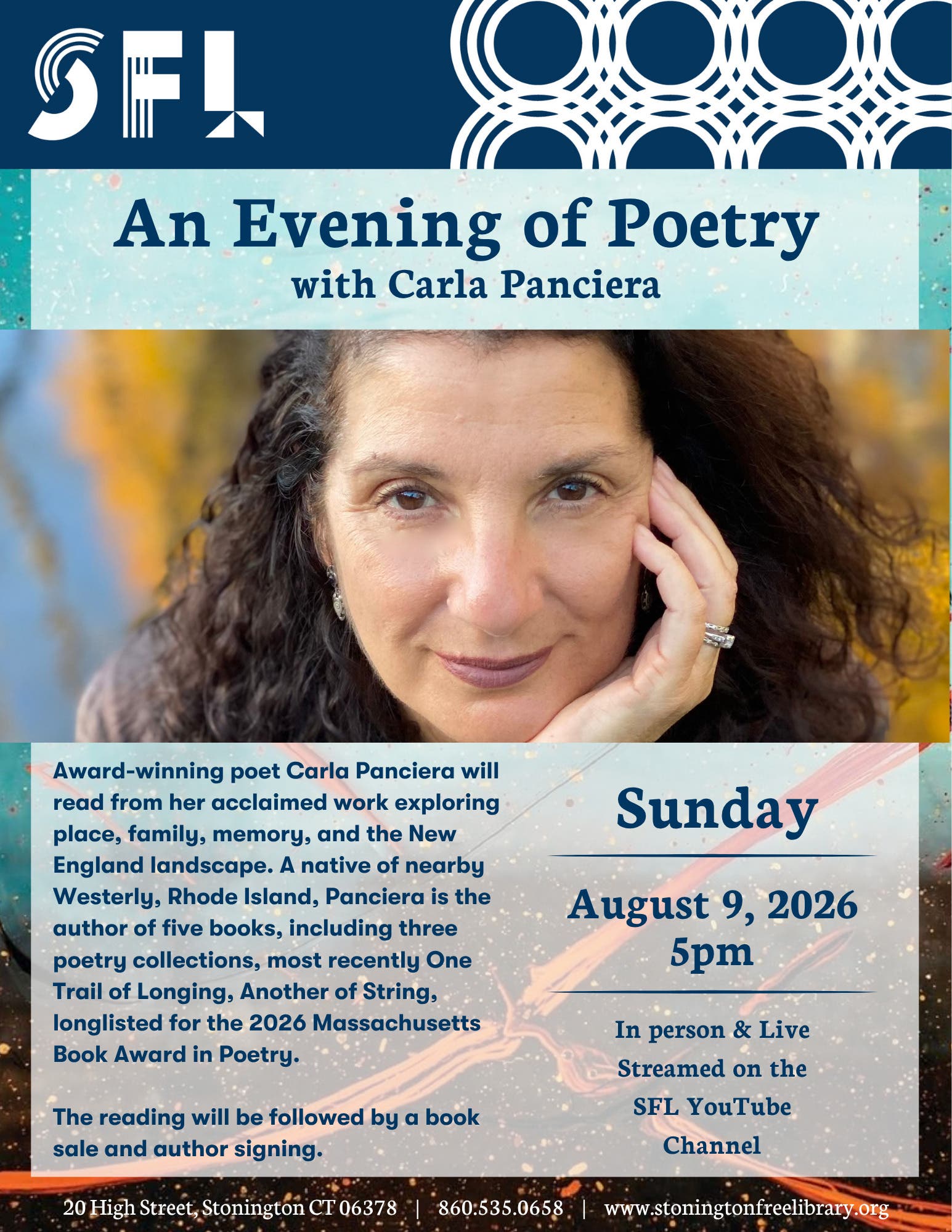 An Evening of Poetry with Carla Panciera