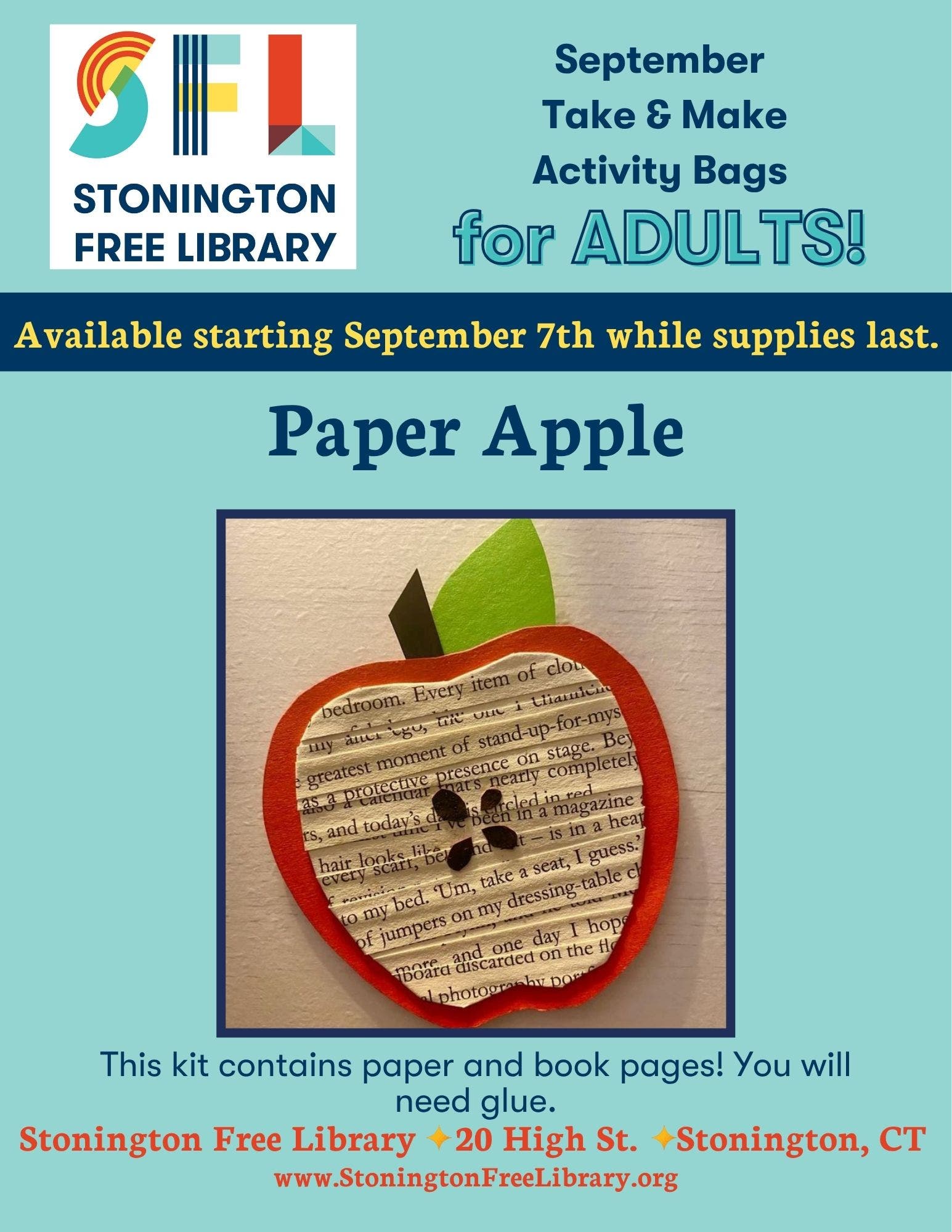 Adult Take & Make Project Kits - Paper Apples