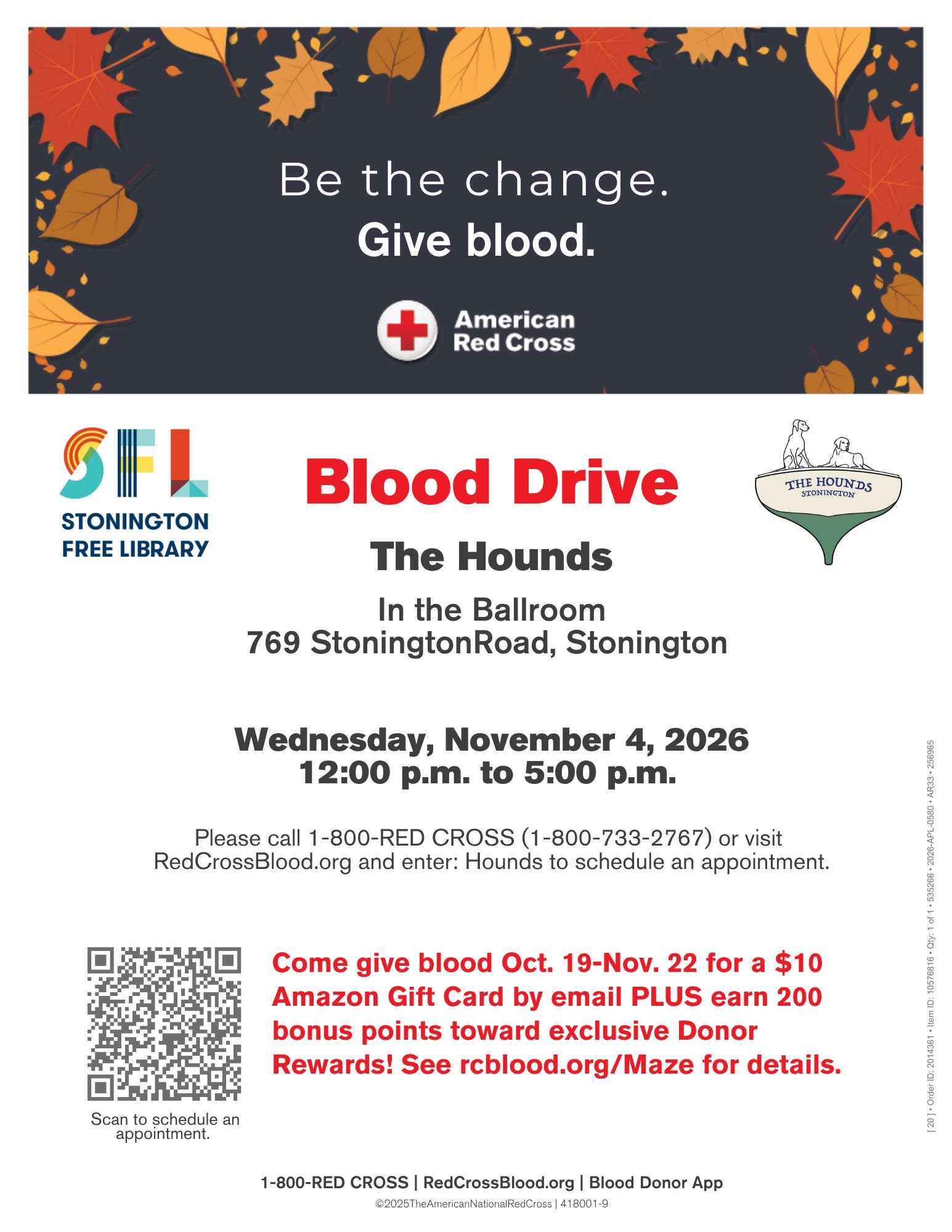 Community Blood Drive at the Hounds