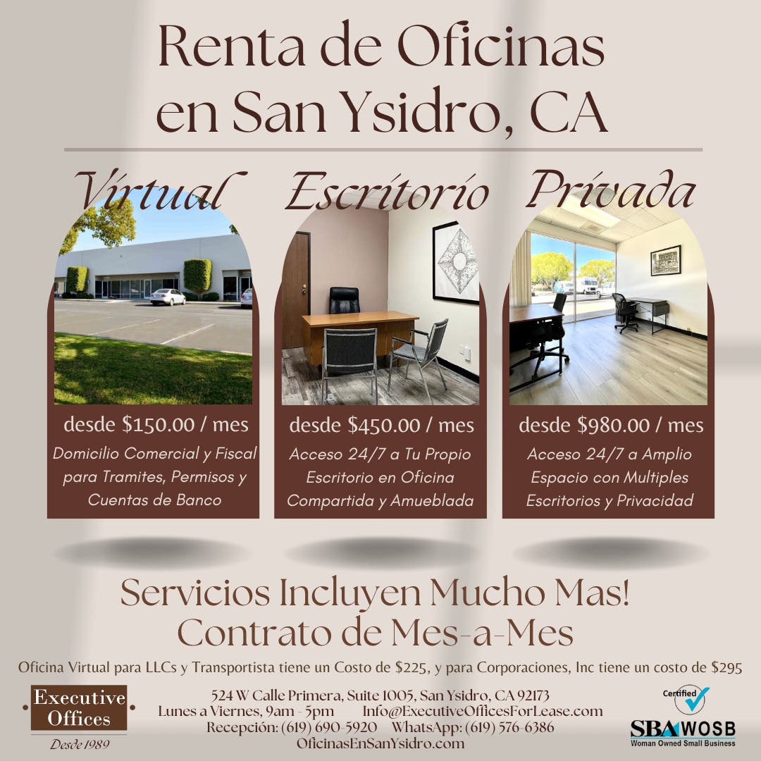 Oficinas Fisicas y Virtuales en USA 