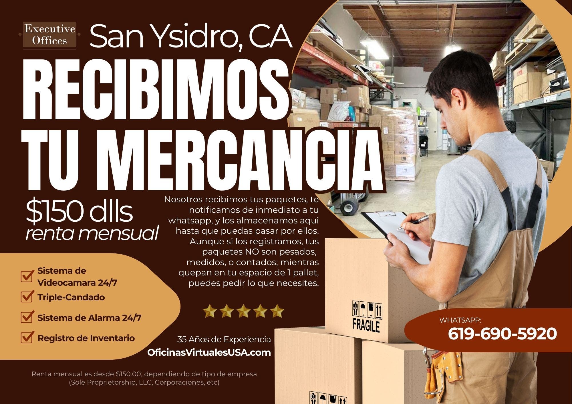Oficinas Virtuales en USA con almacen