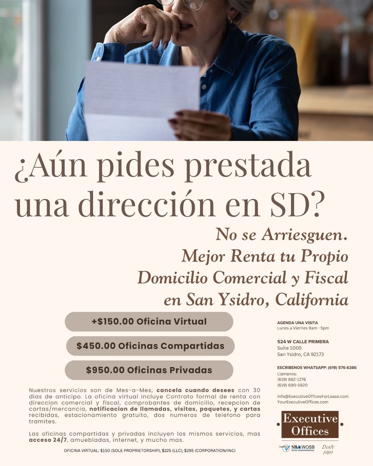 Renta tu propia direccion en USA