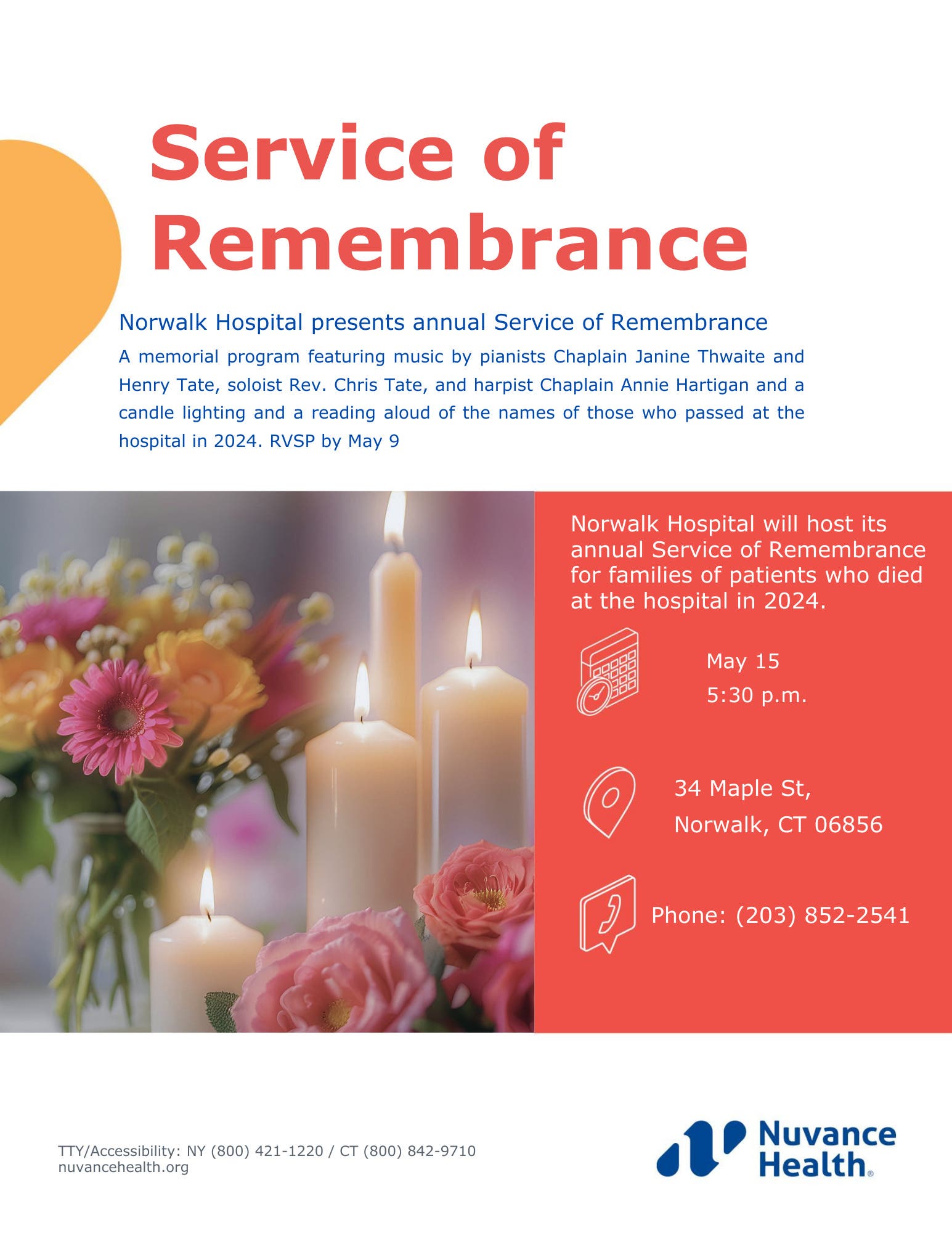 Norwalk Hospital to honor patients who died in 2024 with memorial ceremony  