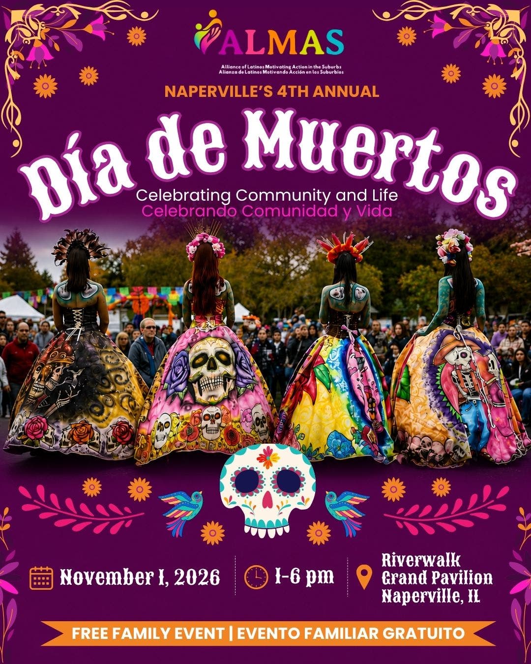 Naperville’s Fourth Annual Día de Muertos: Celebrating Community and Life