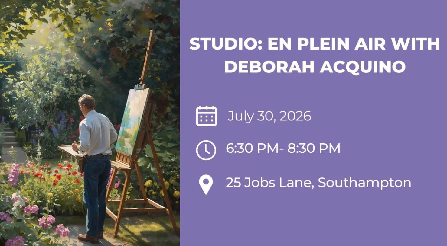 STUDIO: En Plein Air with Deborah Acquino