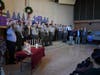 New and old; Eagle Scouts re-affirm their Eagle Scout oath, or recite it for the first time.