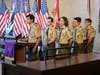 Each candidate recited a portion of the Oath and Law.