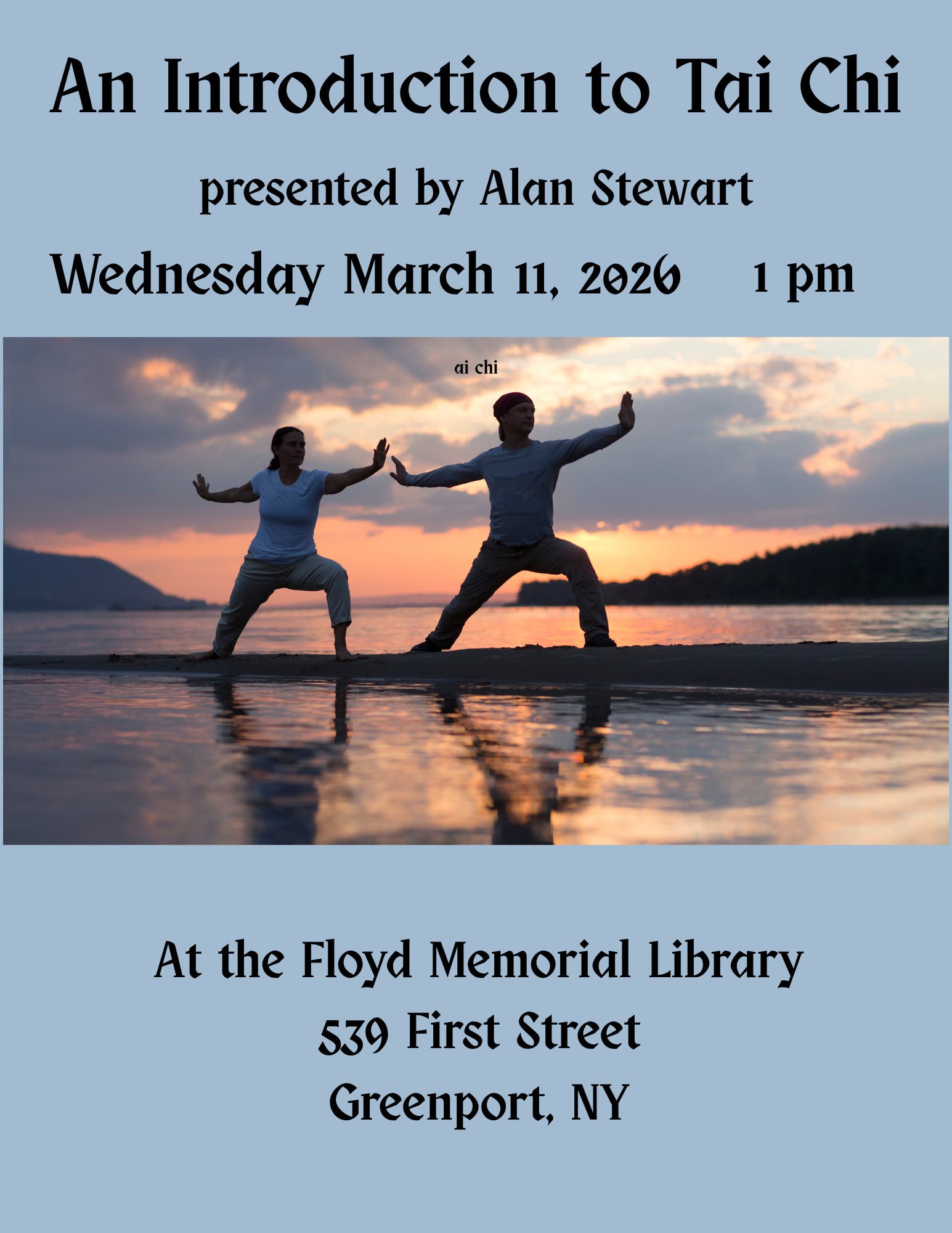 Mar 11 | Introduction to Tai Chi | North Fork, NY Patch