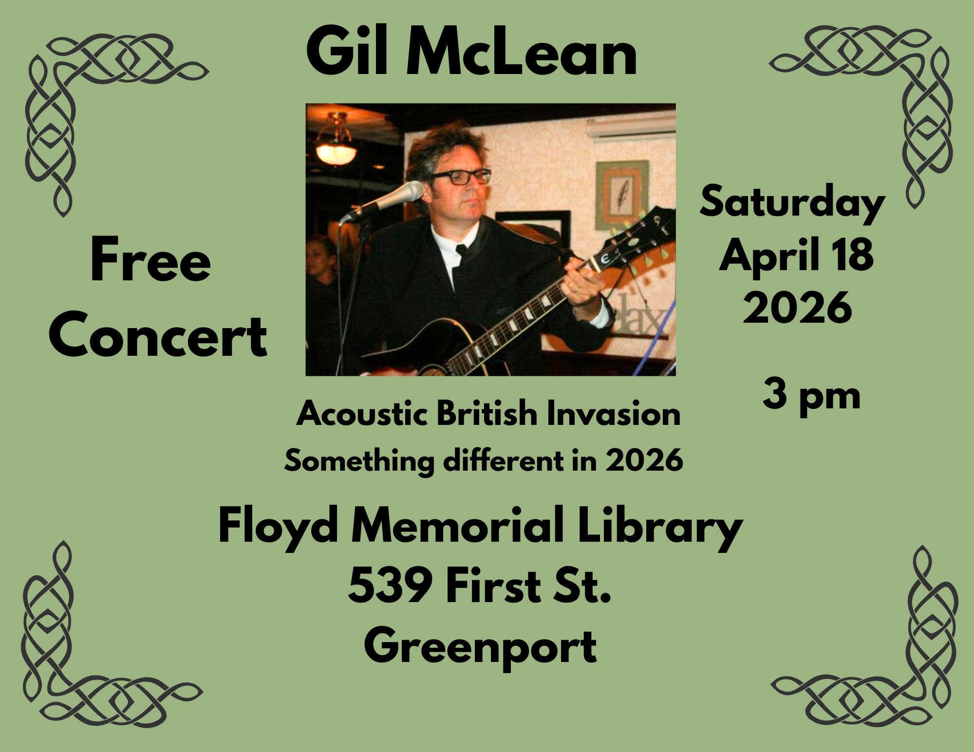 Concert with Gil McLean