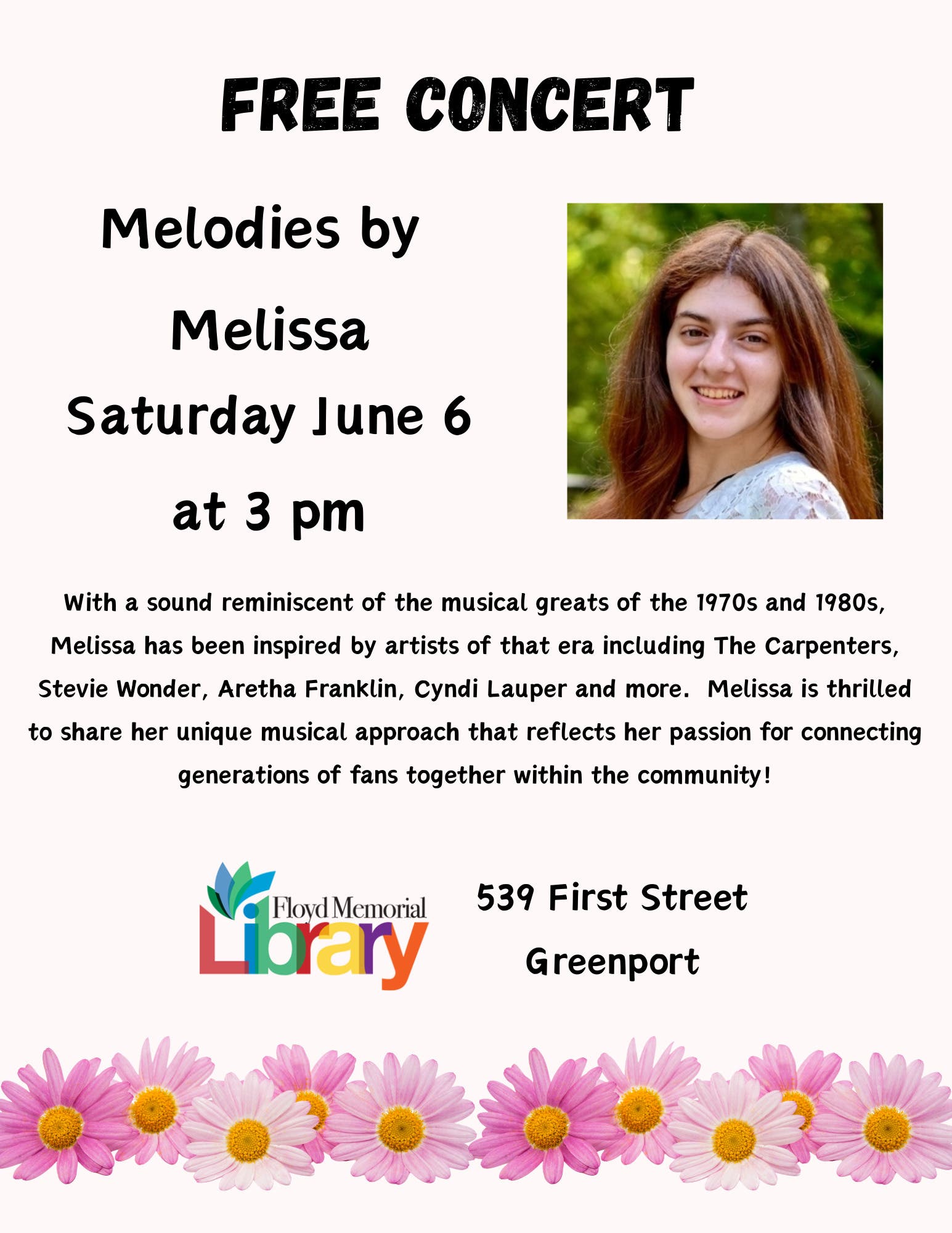 Melodies by Melissa -Free Concert