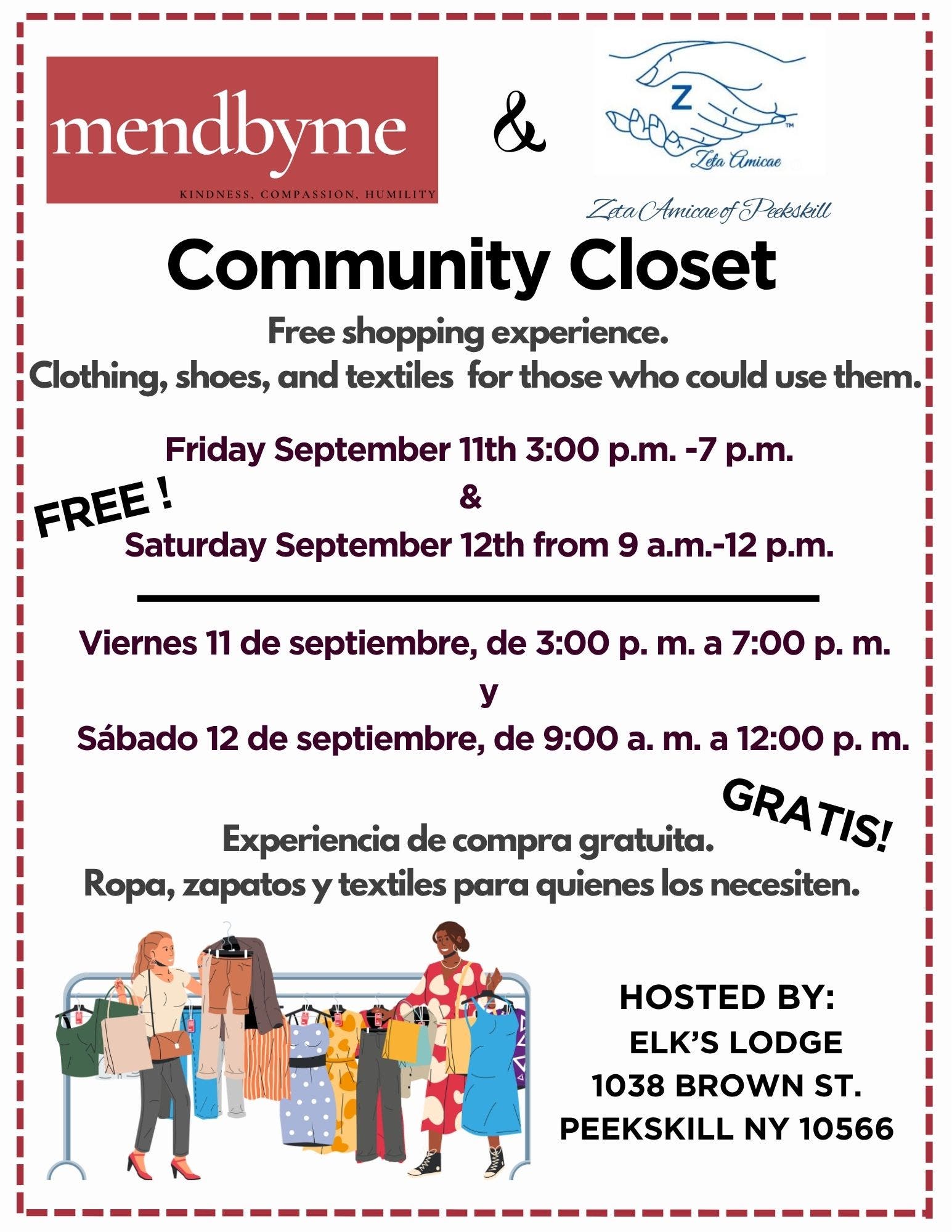  Mendbyme’s FREE Community Closet 