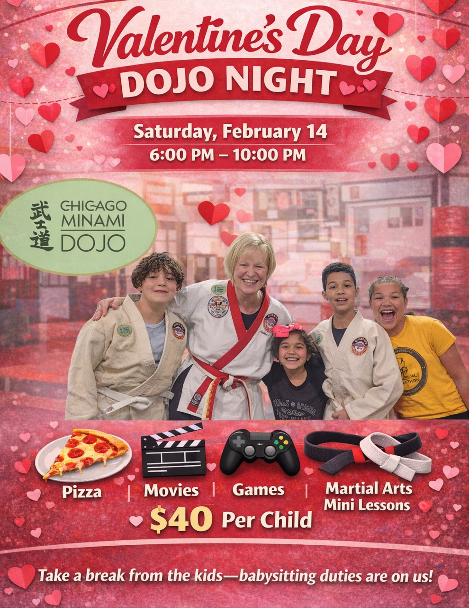 Valentine's Day Dojo Night